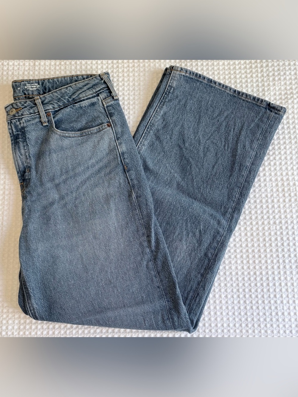Old Navy wide-leg jeans, Wms 10